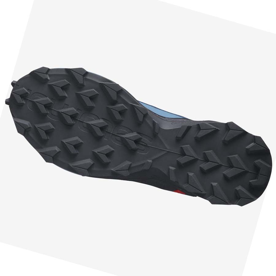 Salomon ALPHACROSS 3 GORE-TEX Trail Futócipő Férfi Kék | HU 2087RVD